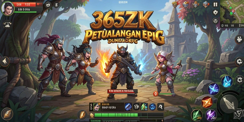 Tampilan menarik dari gameplay RPG dalam 365ZK.