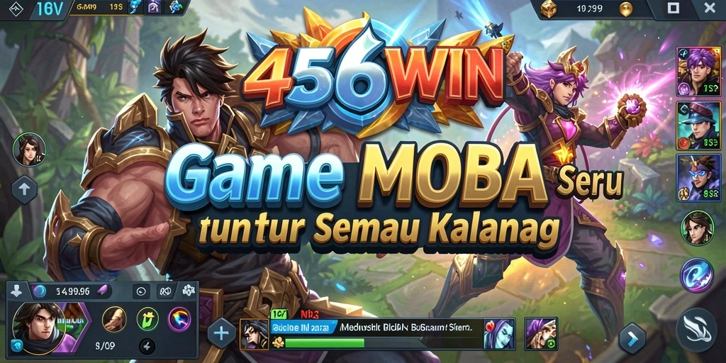 Gameplay seru dan kompetitif di arena MOBA 456WIN.