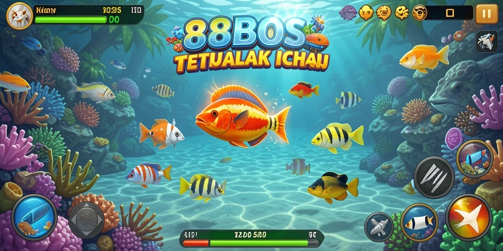 Gameplay seru dalam 88BOS dengan suasana Tembak Ikan.