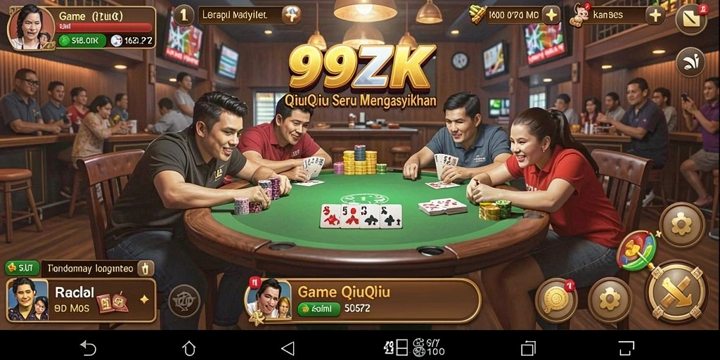 Screenshot gameplay QiuQiu di 99ZK yang menampilkan aksi seru.