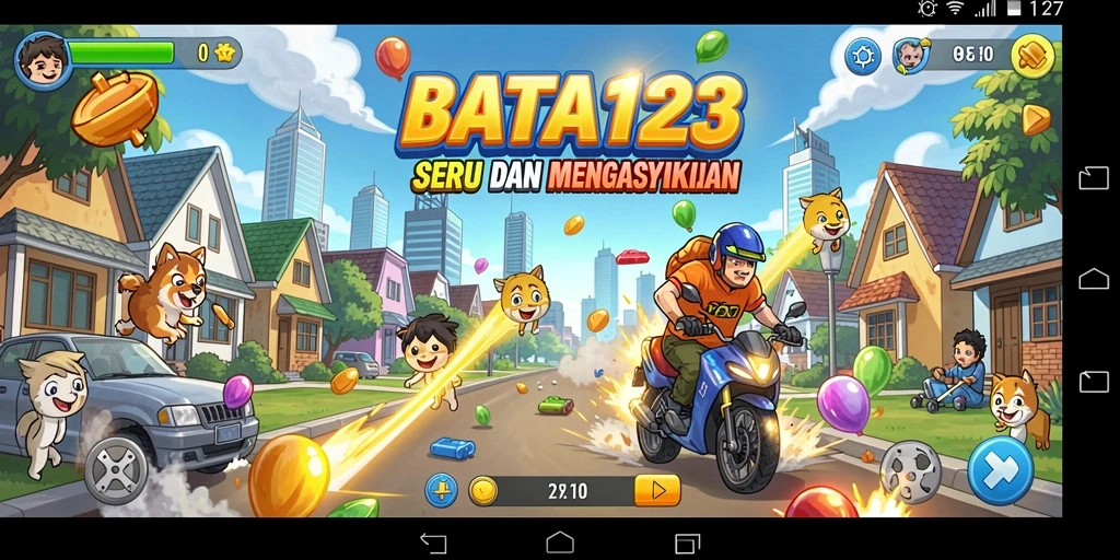 Screenshot gameplay BATA123 yang menunjukkan aksi seru dan tantangan Arcade.