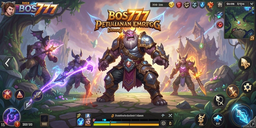 Screenshot gameplay BOS777 menampilkan aksi seru di dunia MMORPG.