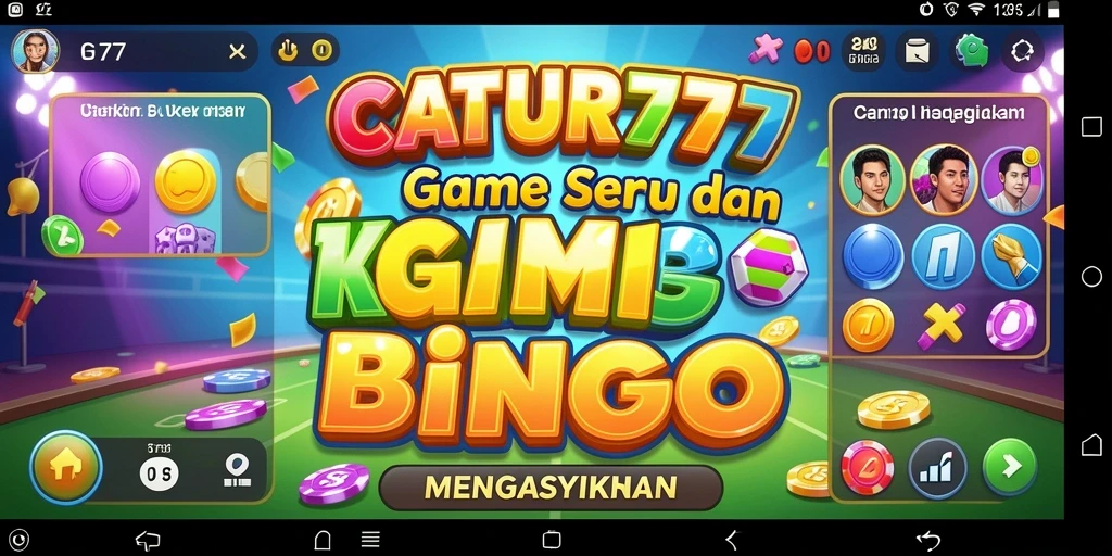 Tampilan menarik dari gameplay Bingo CATUR777 yang seru.