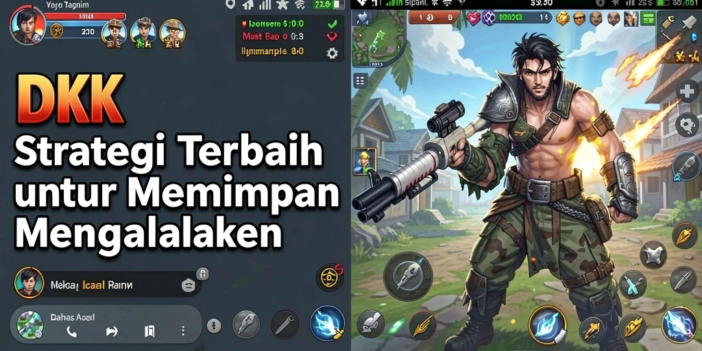 Tampilan gameplay DKK yang menarik dan penuh strategi.