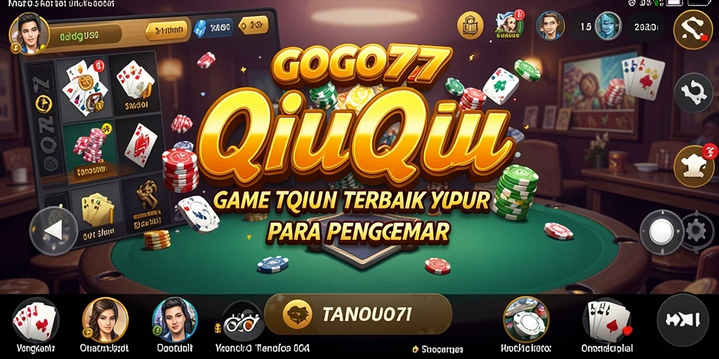 Tangkapan layar menampilkan aksi seru dalam permainan QiuQiu.