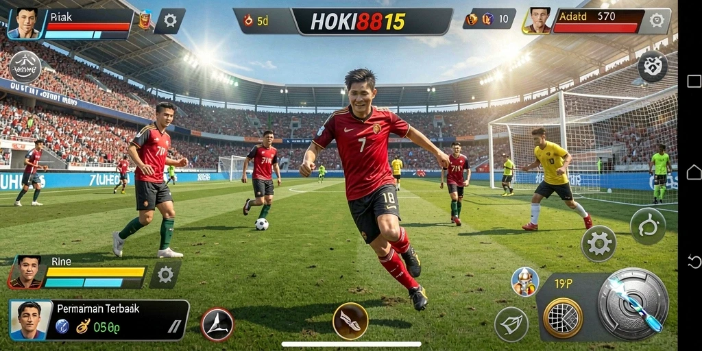 Screenshot HOKI8815 menampilkan berbagai cabang olahraga dalam gameplay yang seru.