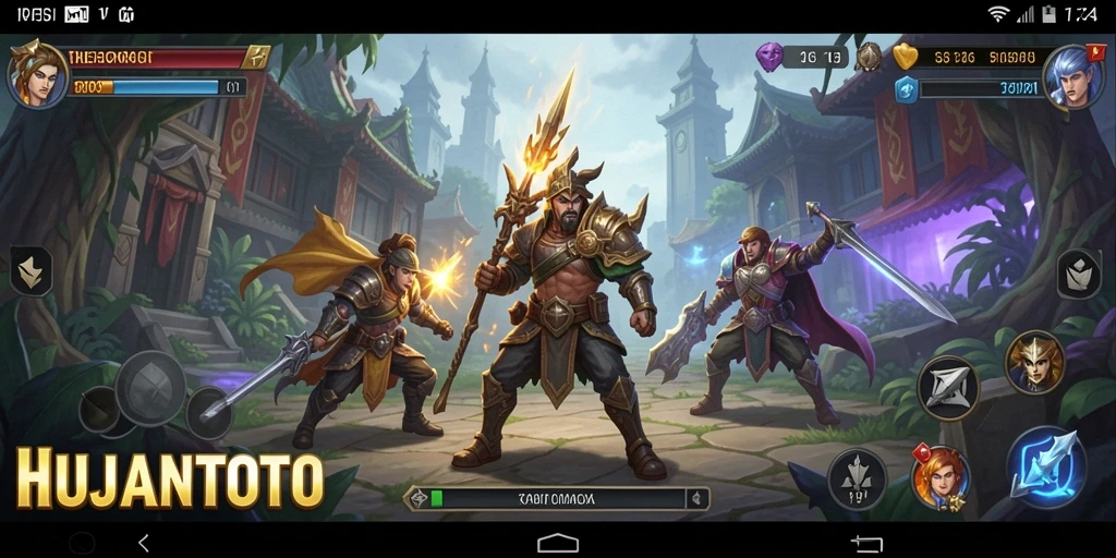 Screenshot Gameplay HUJANTOTO yang menampilkan aksi strategi seru.