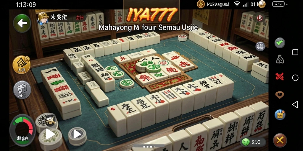Tampilan gameplay Mahjong yang seru dan menantang di IYA777.