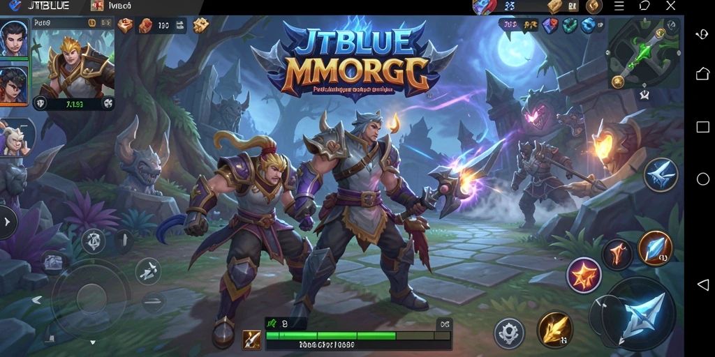Screenshot gameplay yang menampilkan aksi seru dalam permainan MMORPG JTBLUE.