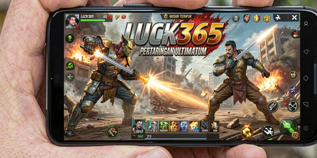 Gameplay seru dan intens di LUCK365 Battle Royale.