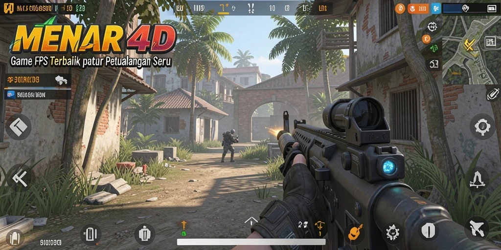 Tampilan menarik dari gameplay MENARA4D yang intens.