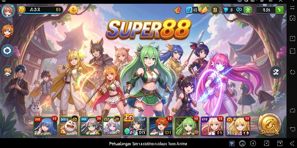 Tampilan gameplay menarik dalam <strong>SUPER88</strong>, penuh aksi seru dan karakter ikonik.