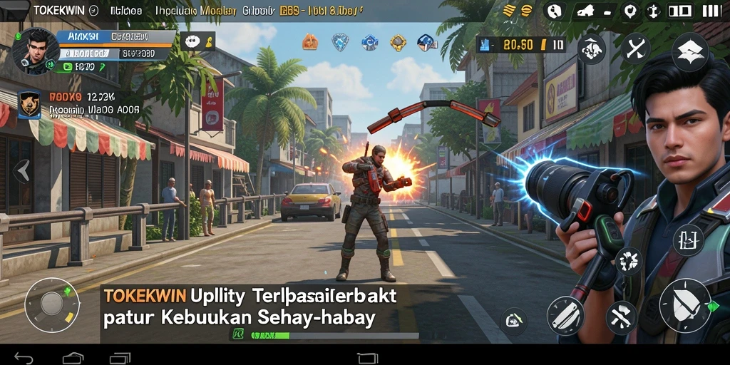 Tampilan utama TOKEKWIN yang intuitif dan mudah digunakan.