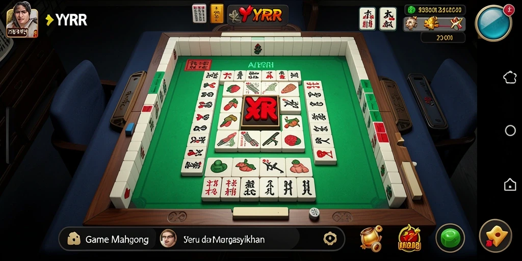 Gameplay Mahjong yang menantang dan seru di YYRR.